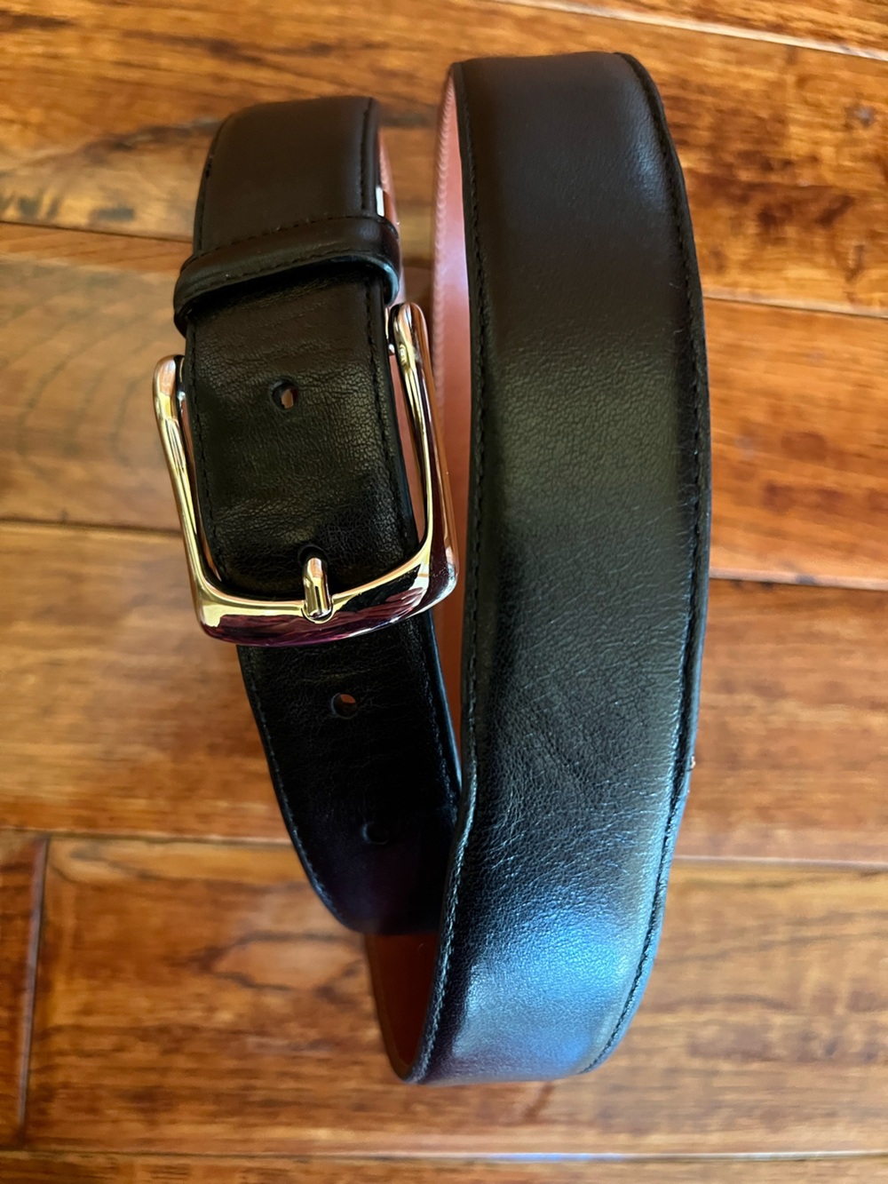 Bosca Men’s Belt Old Leather Roma Black Size 44/110